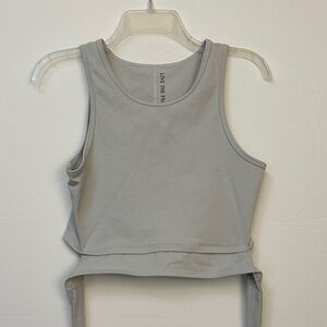 Live The Process Light Gray Tank Top